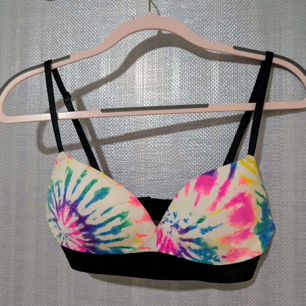 Victoria Secret Pink Colorful Tie-Dye Bralette